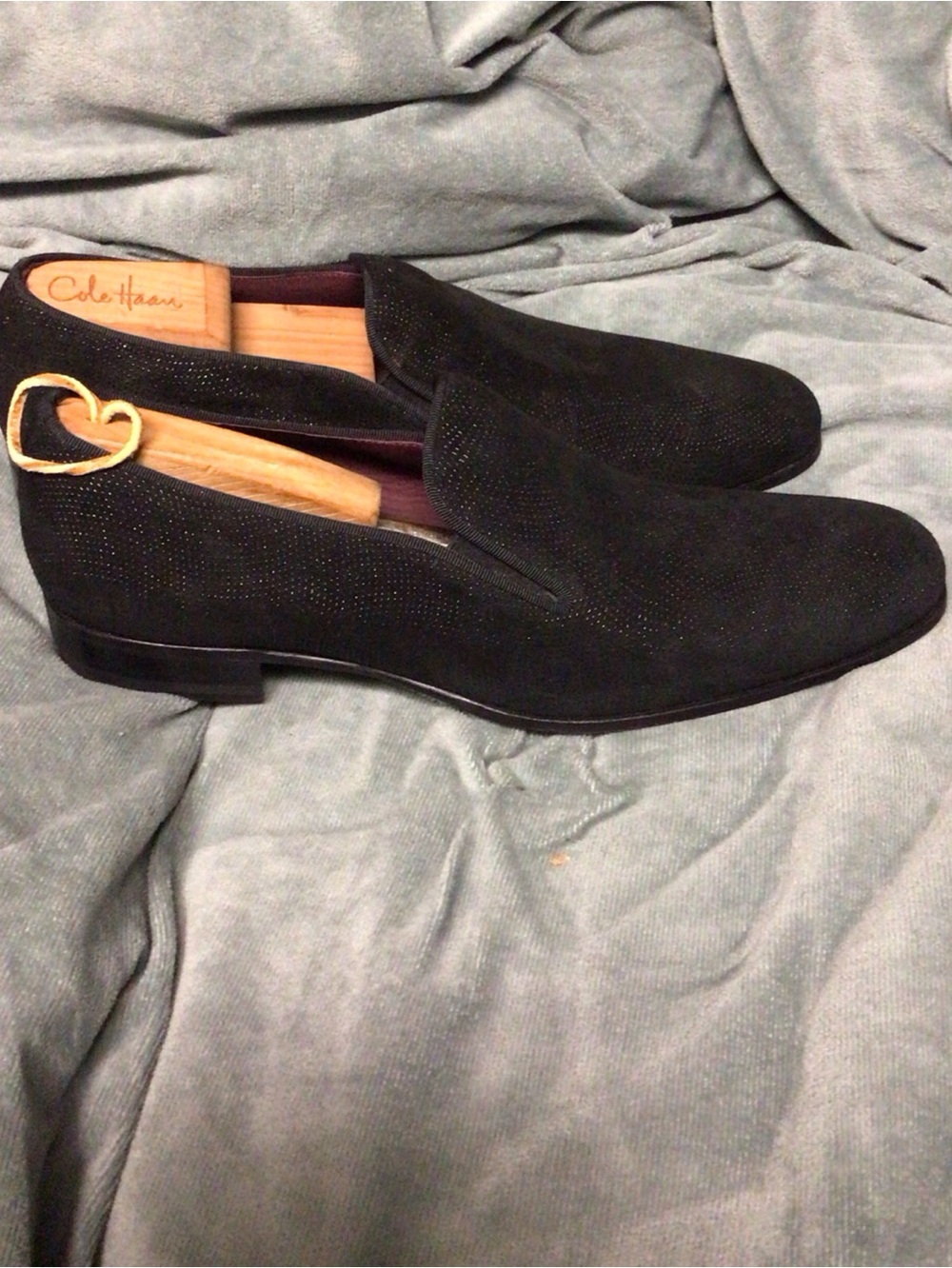 Mezlan Mens Crespi Black Suede Formal Smoking Loafer Dress Shoe 10.5M. Spain.
